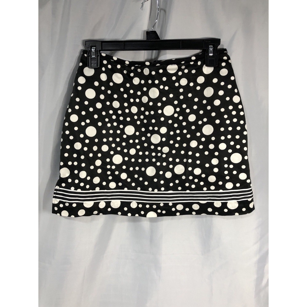 ANNE Carson Polka Dotted Mini Skirt With Attached Shorts- 6 Petite - Preowned